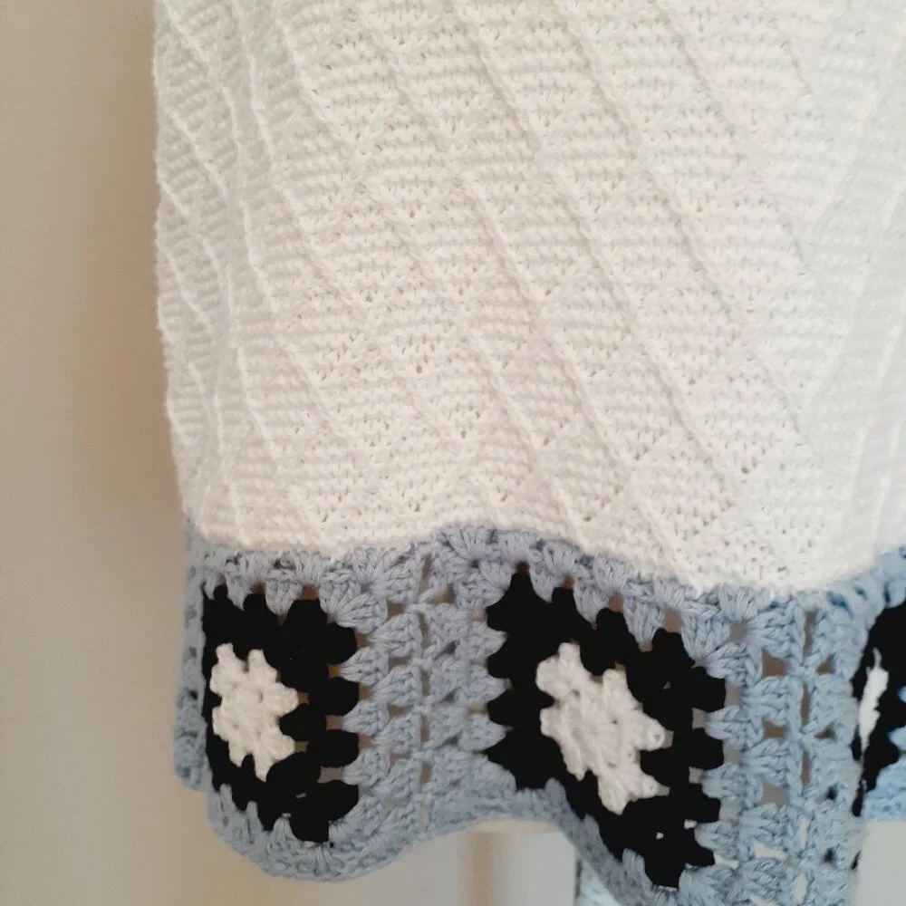 Splendid Sonia Crochet Sweater Tank NWT